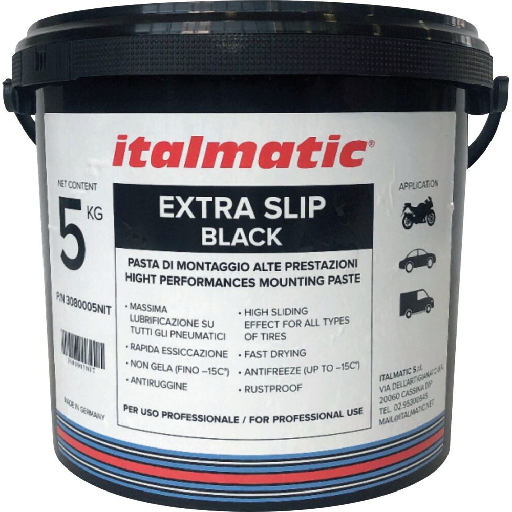 Crème de montage noire pour pneu - seau de 5kg - 74905