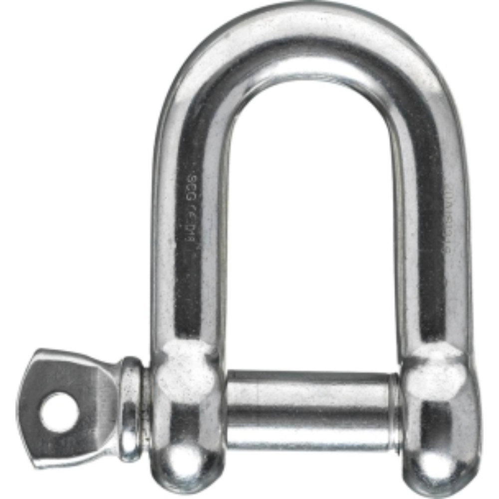 SACHET DE 1 MANILLE DROITE ACIER INOX 12MM - Neutre - 75582