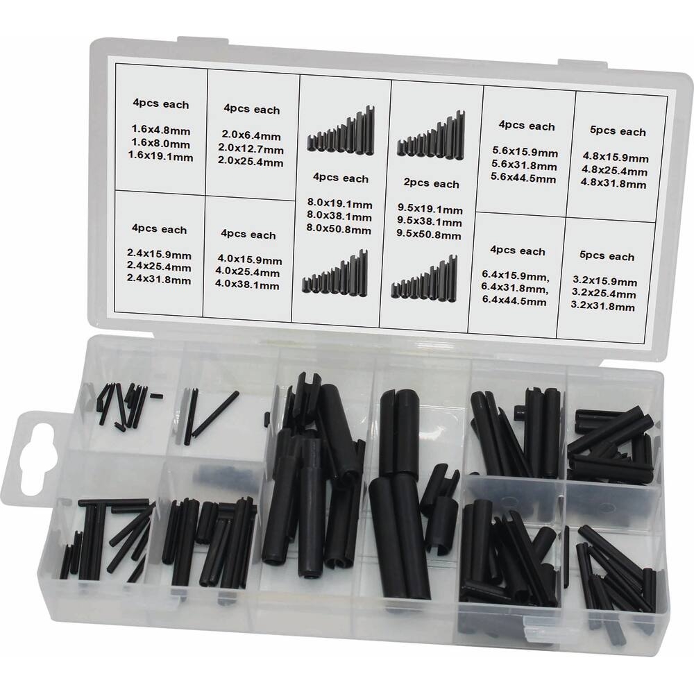 Goupilles mecanindus de 1,6 à 9,5mm - coffret de 120 pcs STILKER - 75715