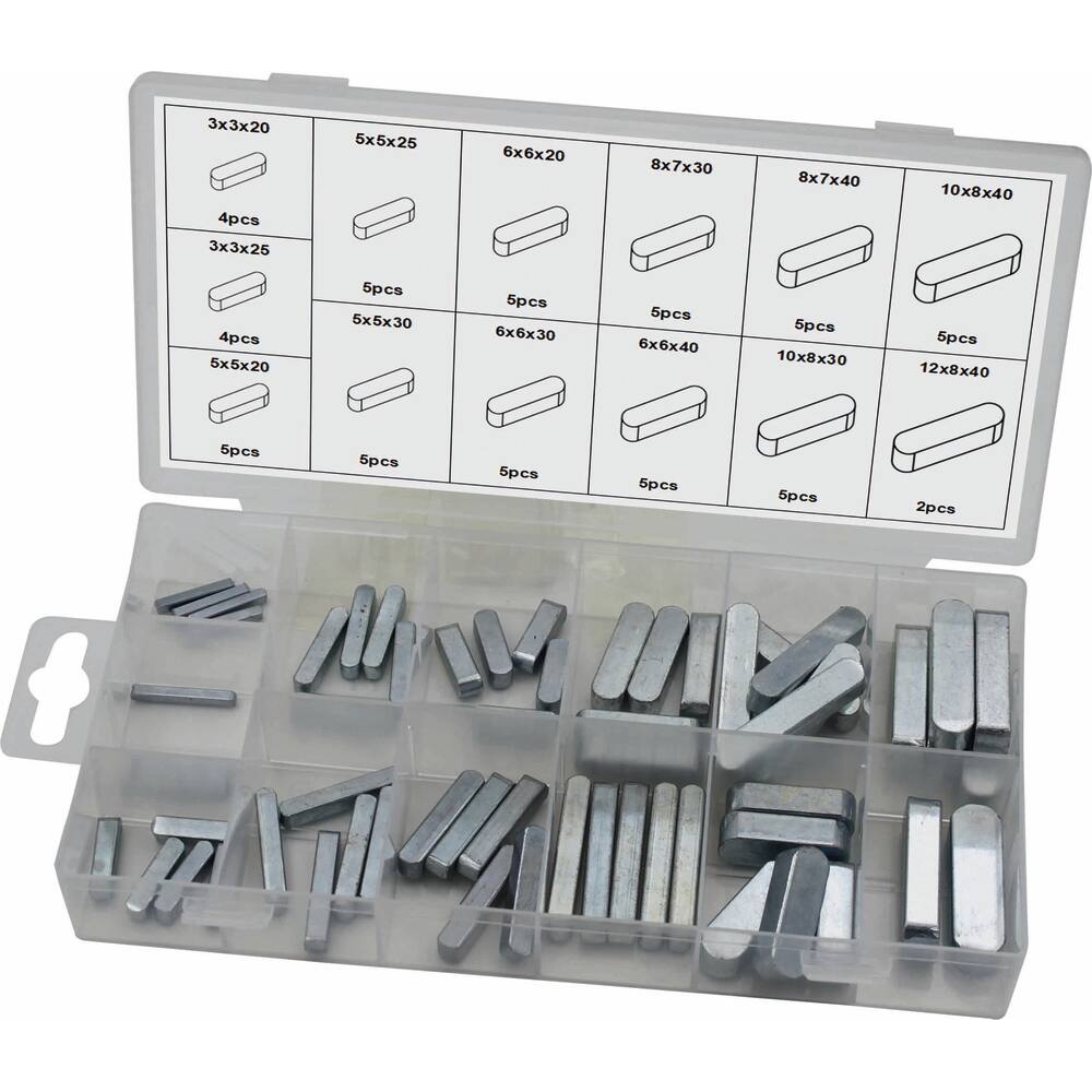Goupilles clavettes de 3 à 12mm - coffret de 60 pcs STILKER - 75717