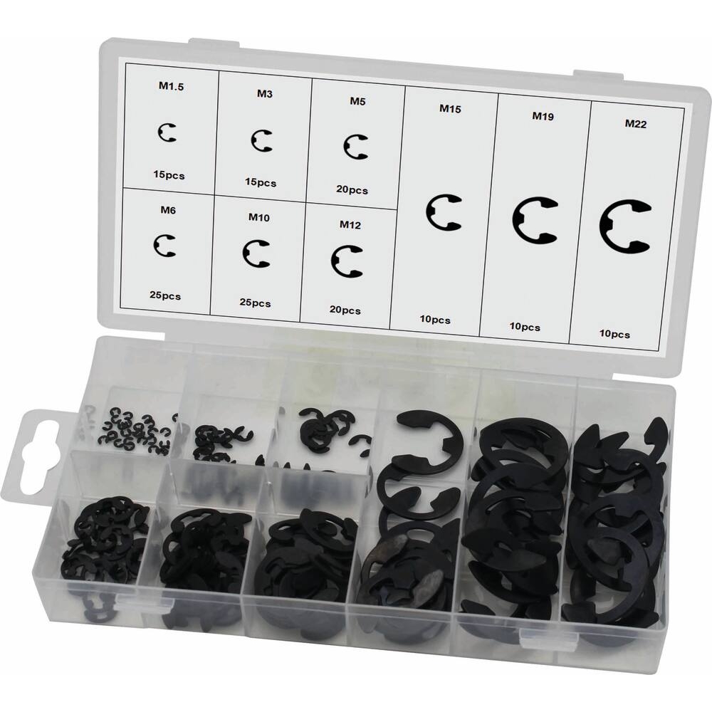 Circlips de type E - coffret de 150 pcs STILKER - 75748