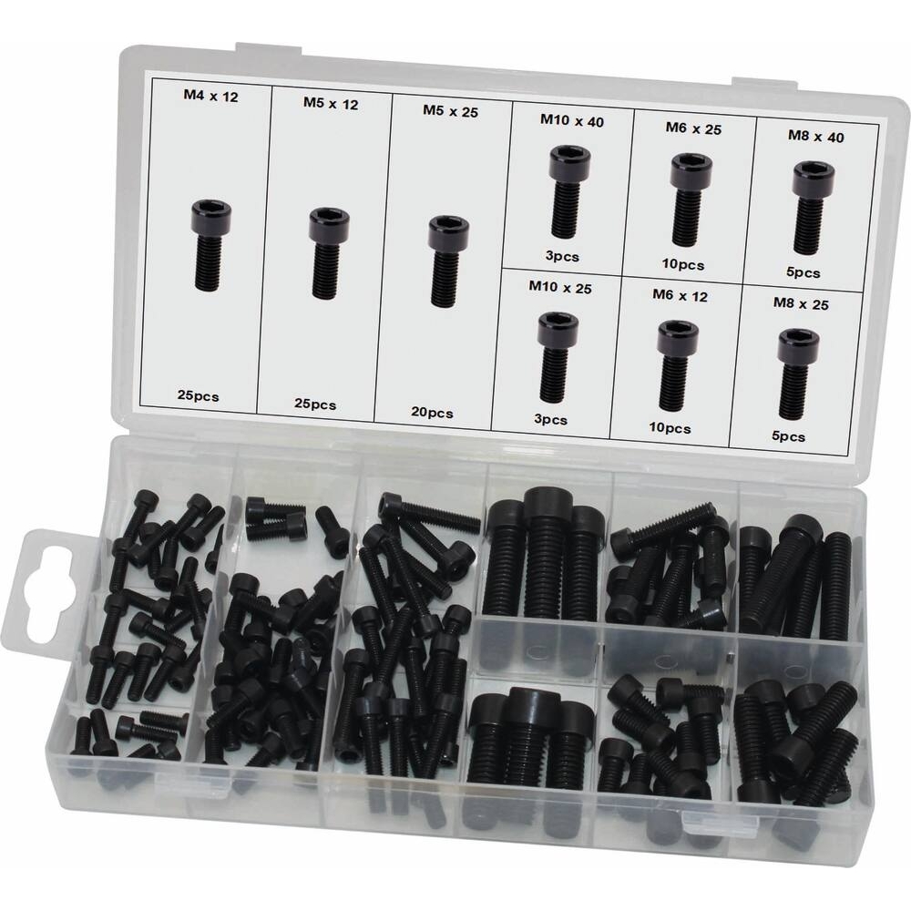 VIS BTR À TÊTE RONDE DE M4 À M10 - COFFRET DE 106 PCS - STILKER - 75902