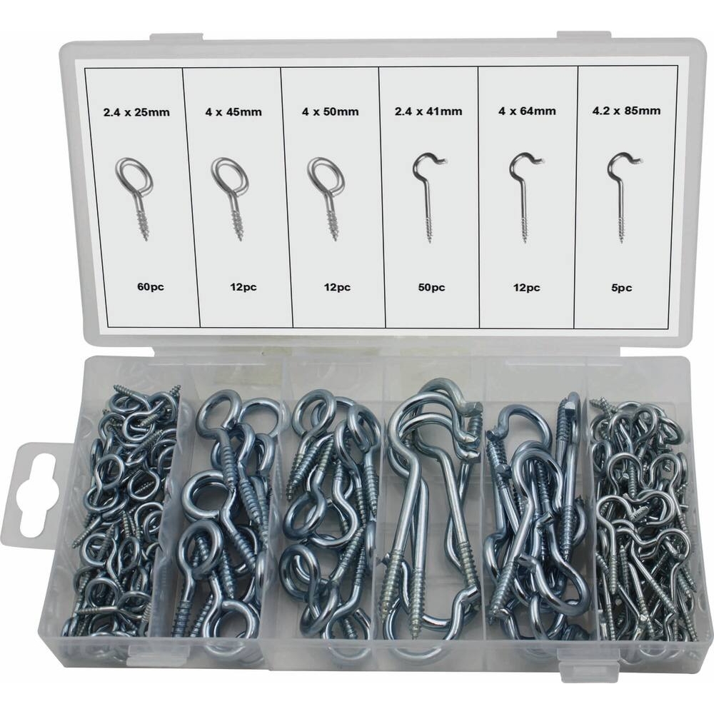 Crochet à visser - coffret de 151 pcs STILKER - 75903