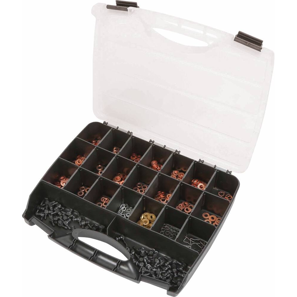 Rondelle cuivre pour injecteurs - assortiment de 551 pcs STILKER - 76209