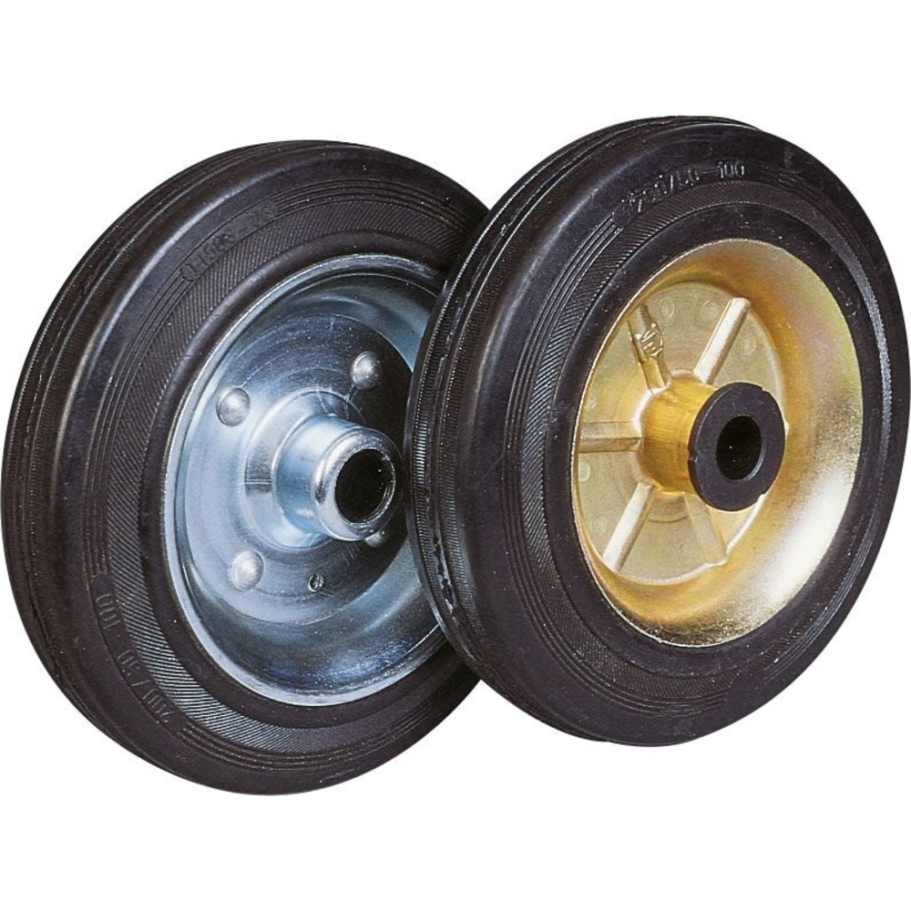 Roue tôle et caoutchouc alésage rouleaux D160mm MANULOIRE - 76734