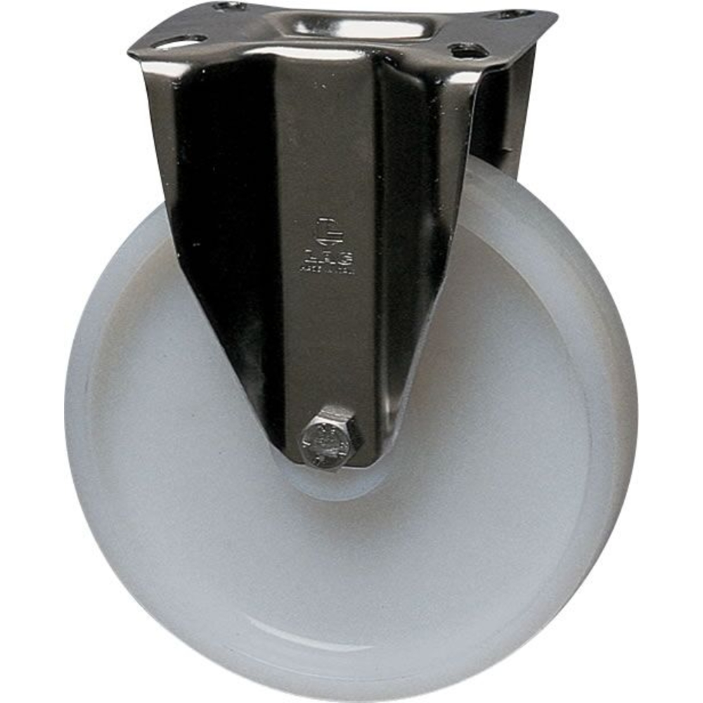 Chape inox moyenne fixe polyamide D80mm MANULOIRE - 76800