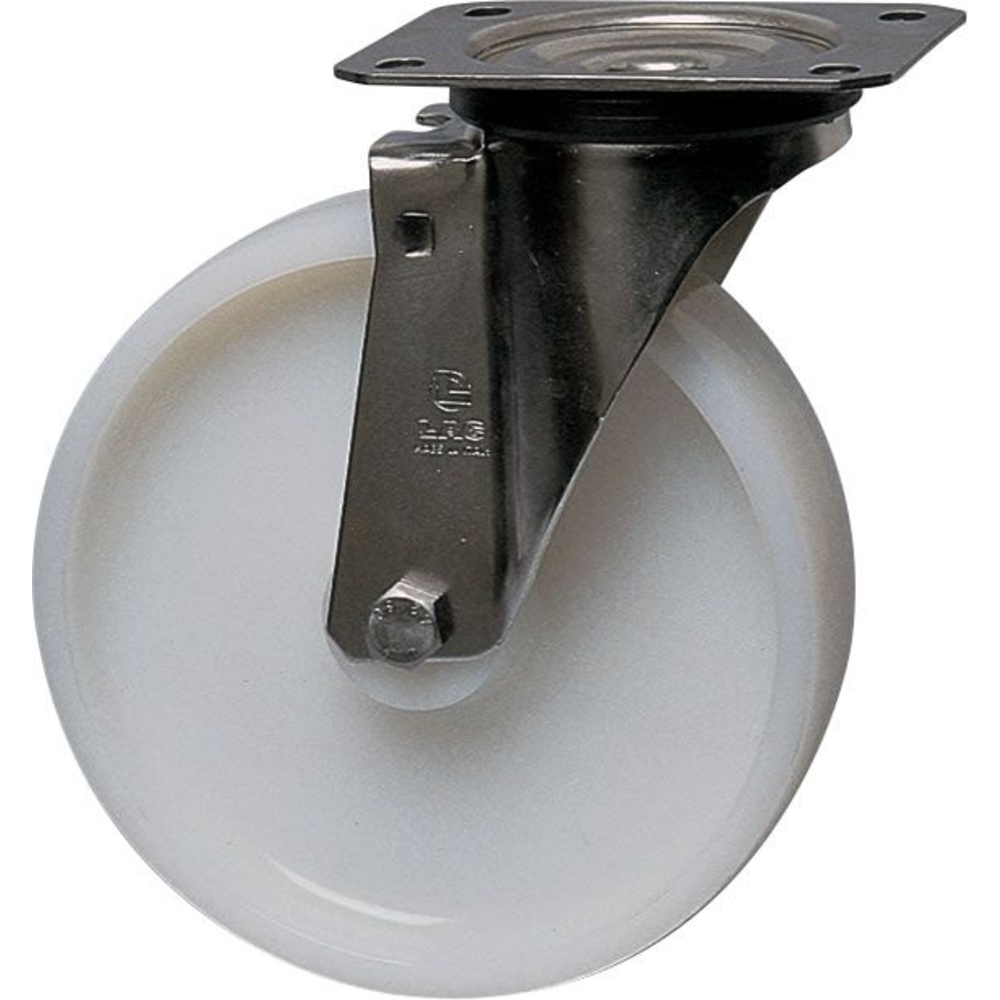 Chape inox moyenne pivotante polyamide D125mm MANULOIRE - 76810