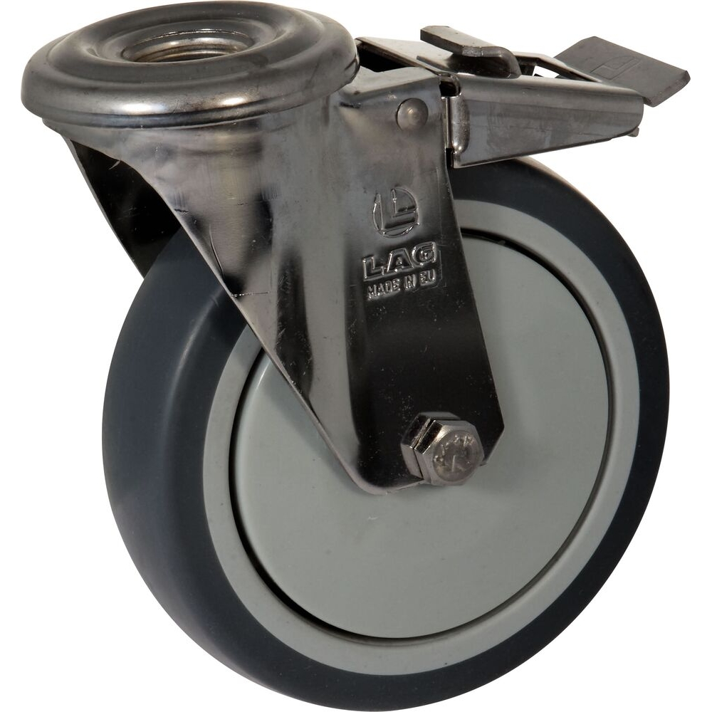 Chape inox moyenne oeil + frein nylon et santoprène D75mm MANULOIRE - 76832