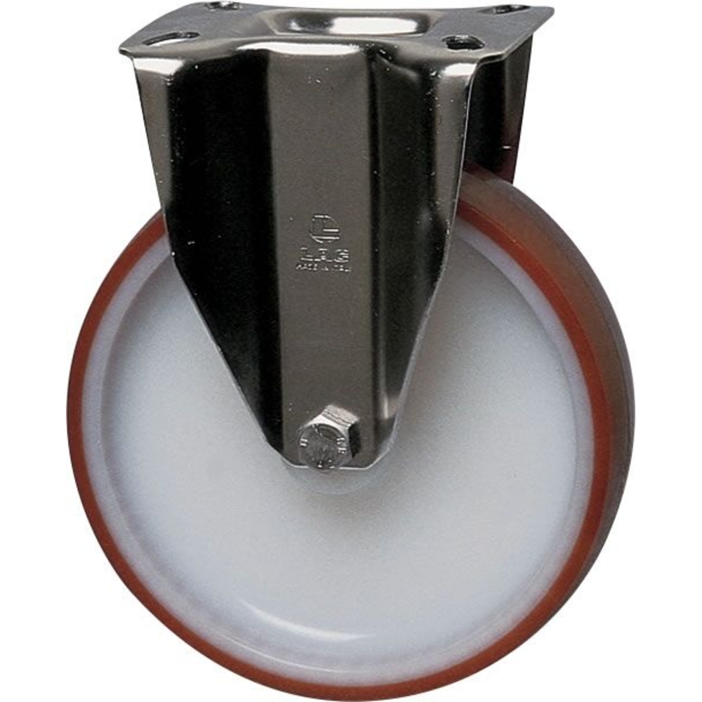 Chape zinguée moyenne fixe polyamide + polyuréthane D150mm MANULOIRE - 76870