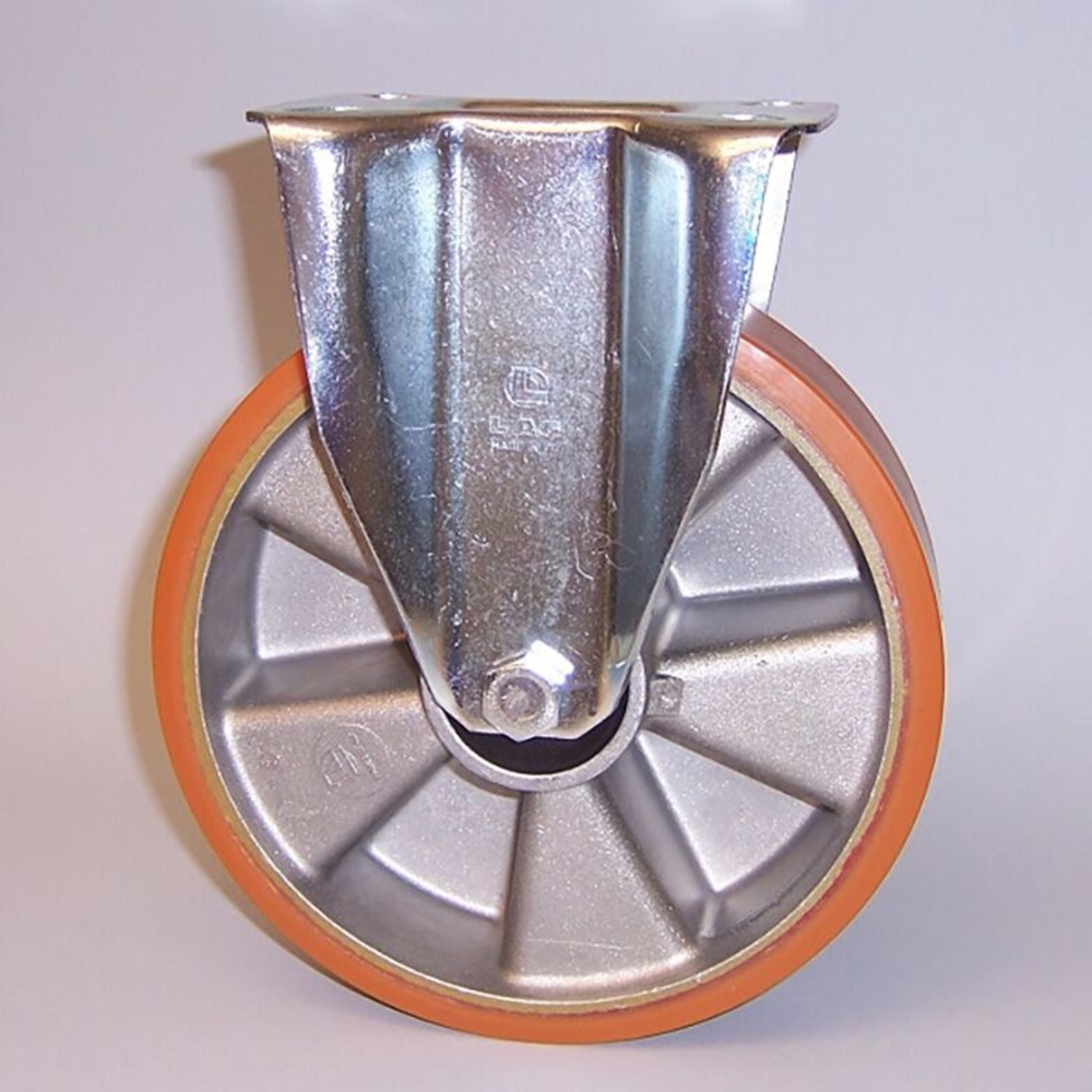 Chape zinguée moyenne fixe aluminium + polyuréthane D100mm MANULOIRE - 76882