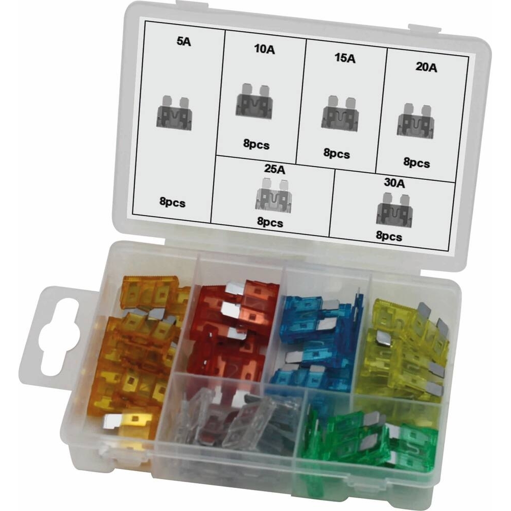 FUSIBLE ENFICHABLE STANDARD ASSORTIMENT - COFFRET DE 48 PCS - STILKER - 77976