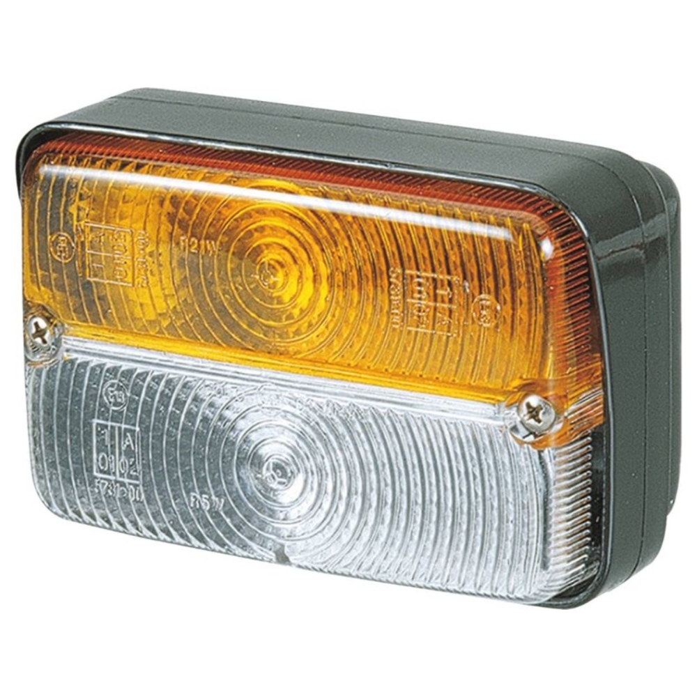 Feu avant rectangle 2 fonctions fixation arrière COBO - 79342