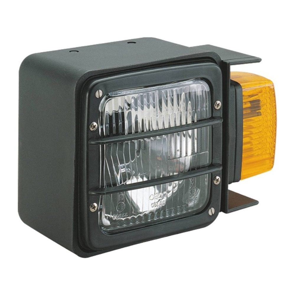 Phare avant de tracteur 3 fonctions avec clignotant fixation inférieure COBO - 79420