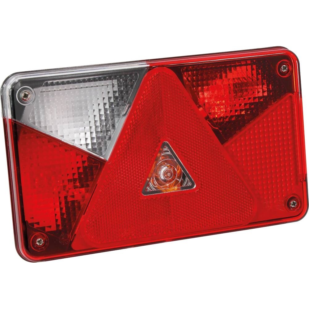 Feu arrière rectangle 12V gauche 5 fonctions pour connecteur 5 plots 238x140mm ASPOCK - 79534