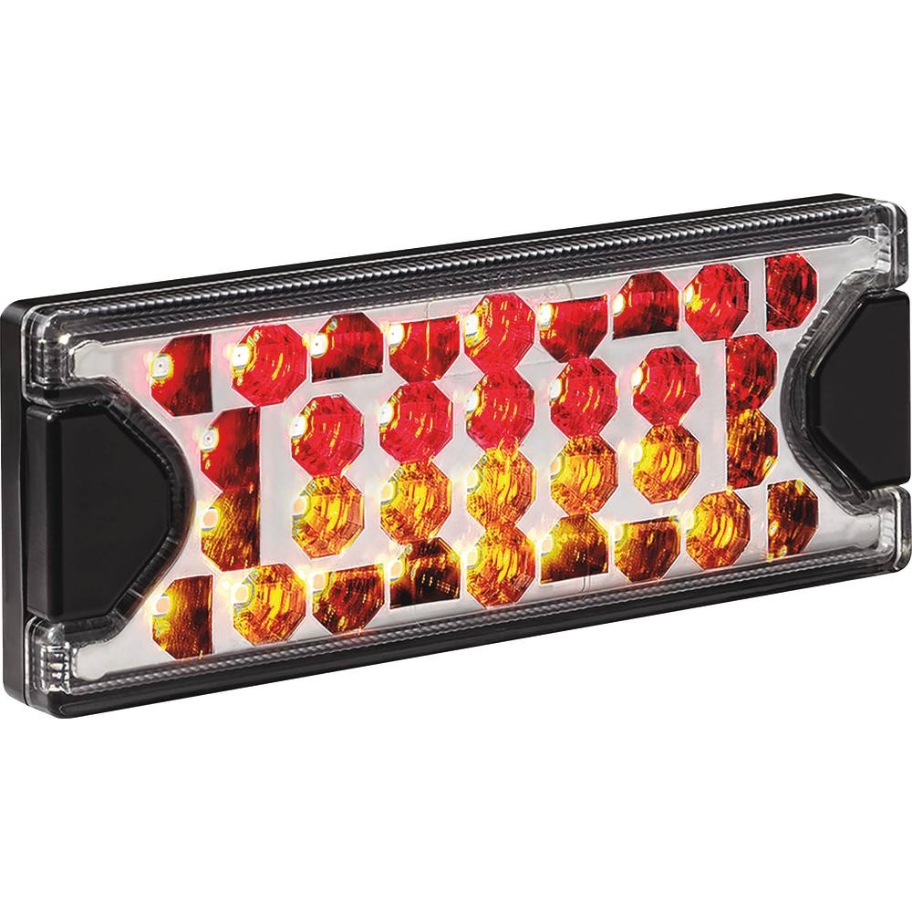 Feu arrière rectangle LED 12/24V 3 fonctions 150x59mm ASPOCK - 79544