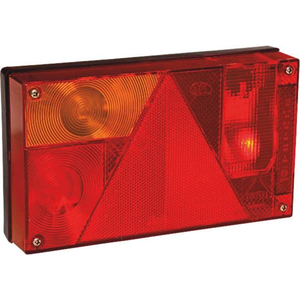 Feu arrière rectangle 12V gauche 6 fonctions 240x140mm ASPOCK - 79552