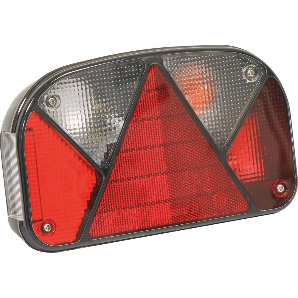 Feu arrière rectangle droit 12V 4 fonctions 240x140mm ASPOCK - 79559