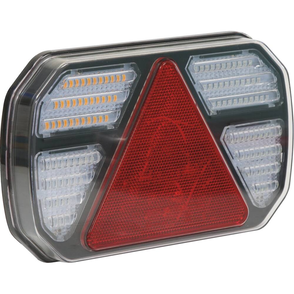 Feu arrière rectangle gauche LED 12V 7 fonctions 245x150mm SODIFLASH - 79580