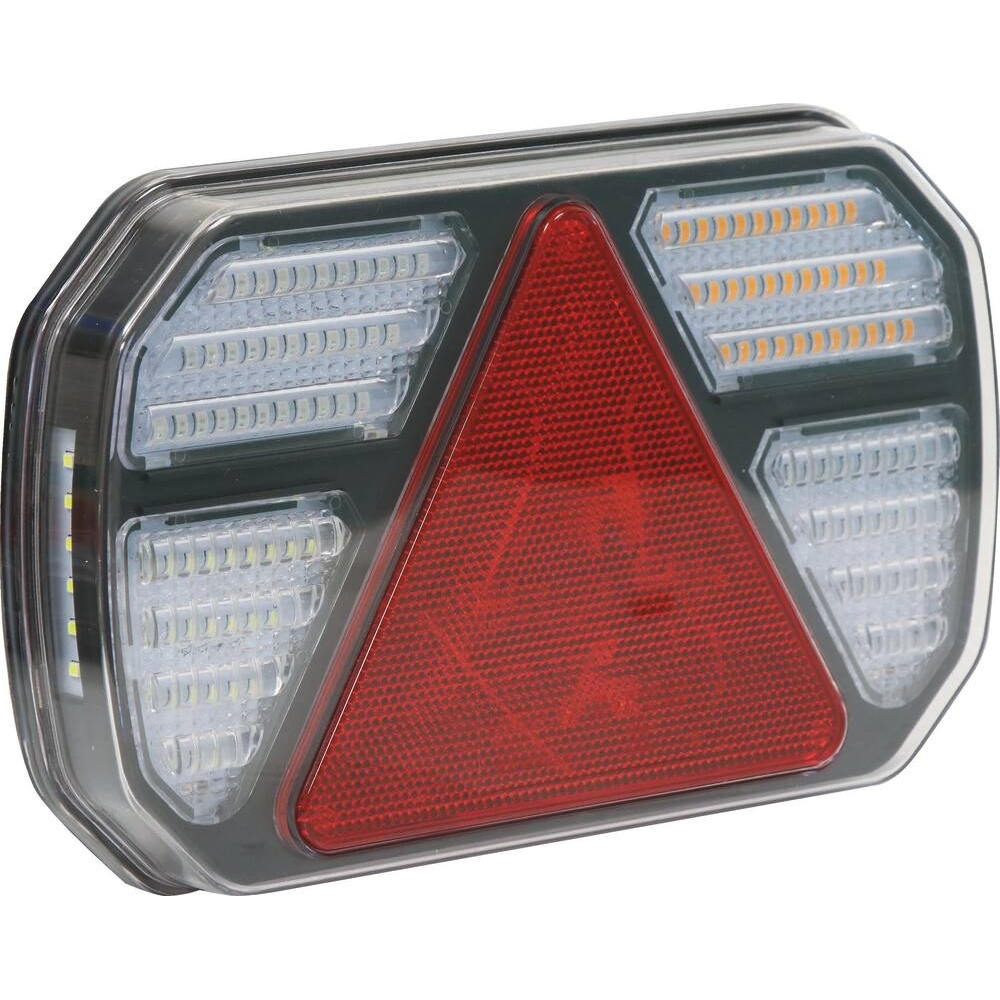 Feu arrière rectangle droit LED 12V 7 fonctions 245x150mm SODIFLASH - 79581