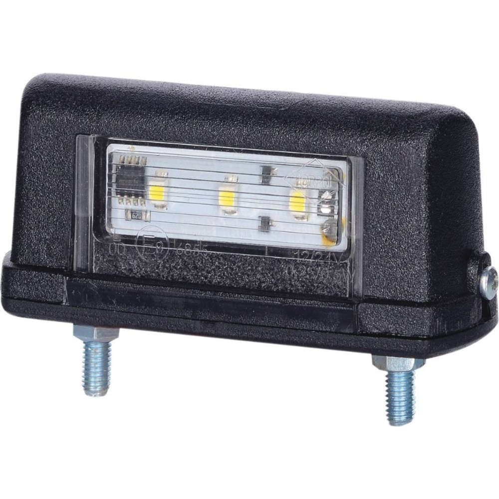 Feu éclaireur de plaque led 12/24v entraxe 52,5mm - 79605