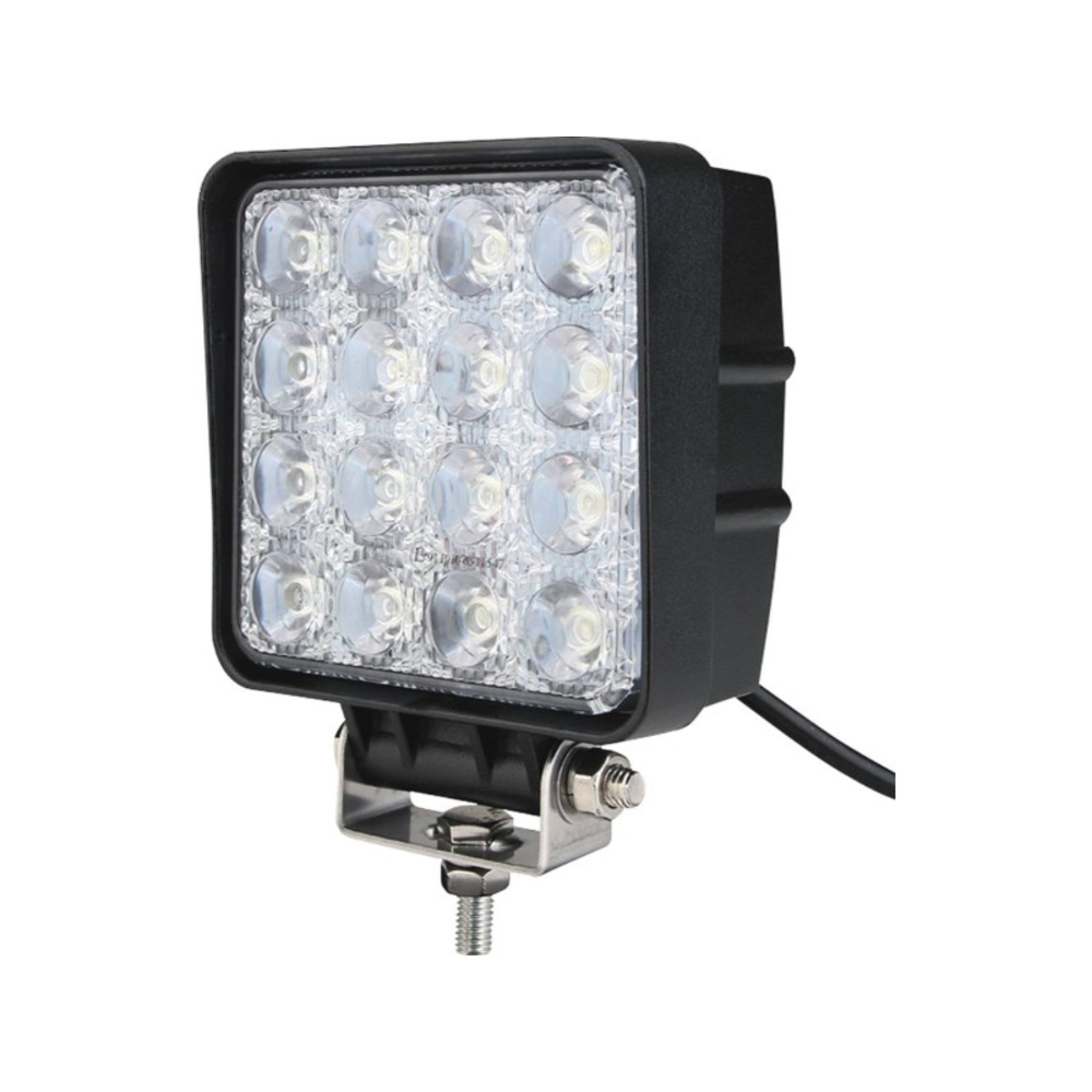 Phare de travail carré led 10/32v 48w 2800 lumens faisceau large SODIFLASH - 79697