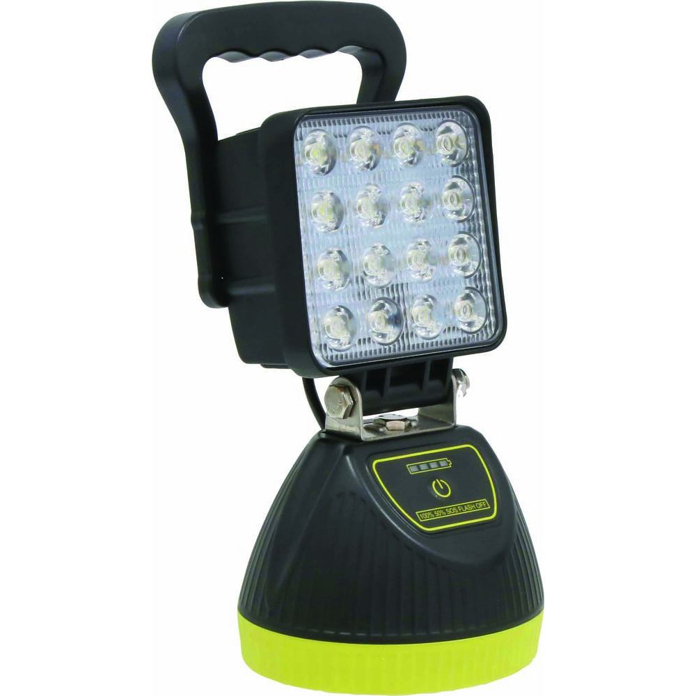 Phare de travail carré LED rechargeable 48W 3000 lumens avec poignée SODIFLASH - 79700