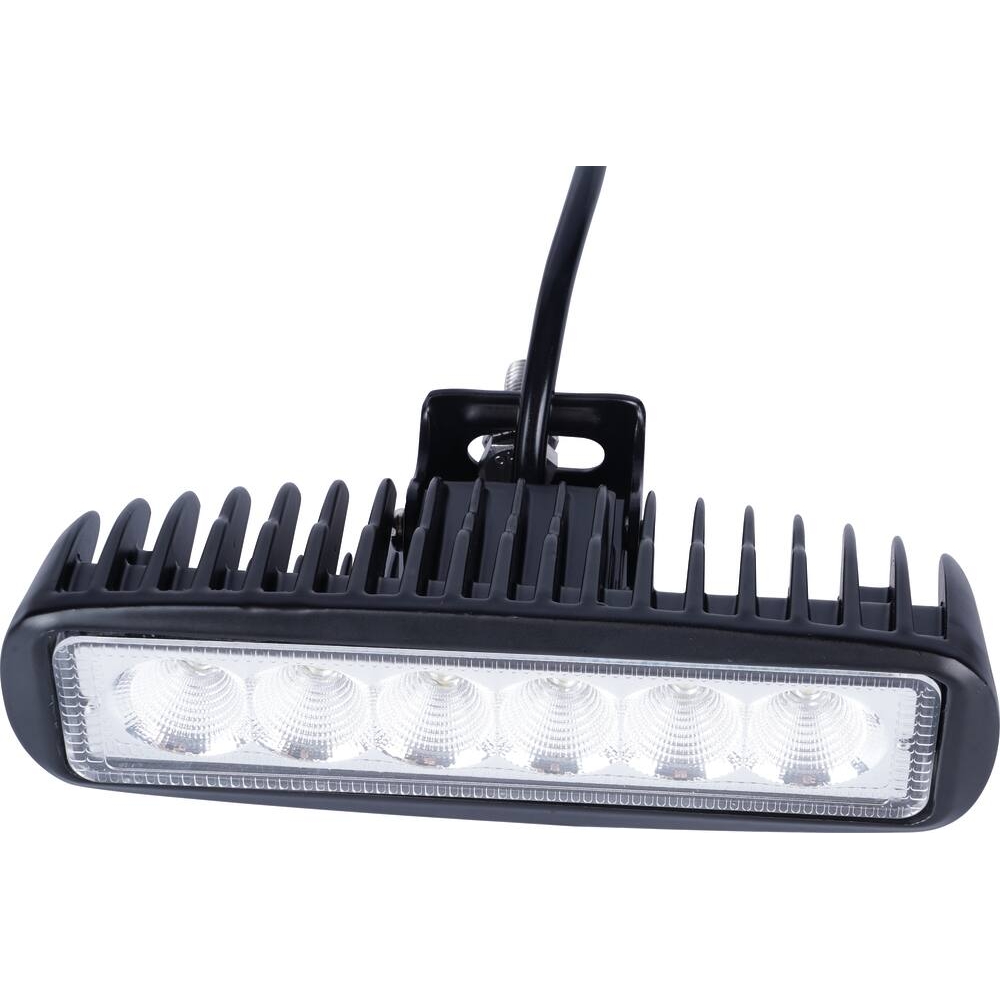 Phare de travail rectangle LED 10/30V 18W 1200 lumens faisceau large - SODIFLASH - 79707
