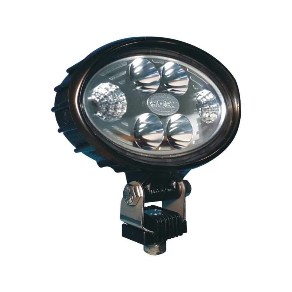 Phare de travail ovale led 10/30v 12w 2000 lumens faisceau large/boîtier carbone CEA - 79730