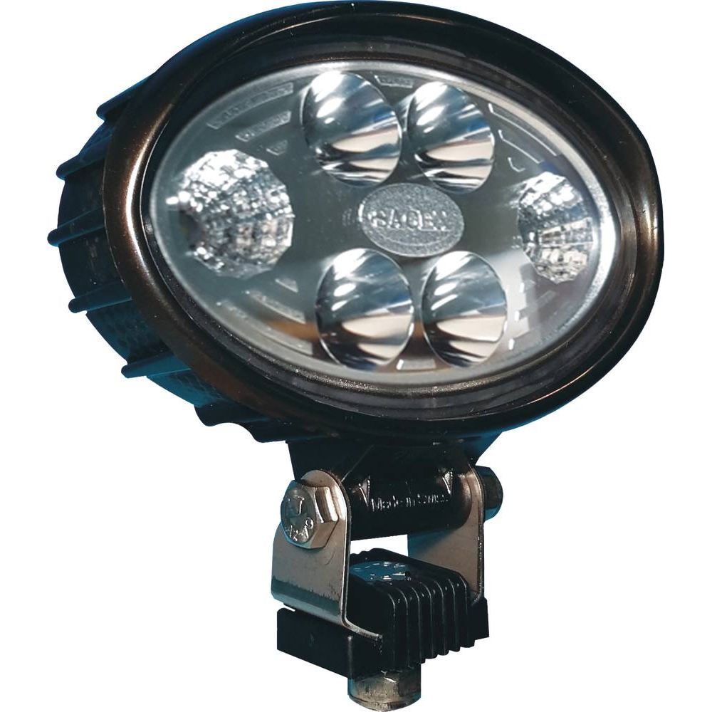 Phare de travail ovale LED 10/30V 12W 2000 lumens - boîtier carbone CEA - 79730