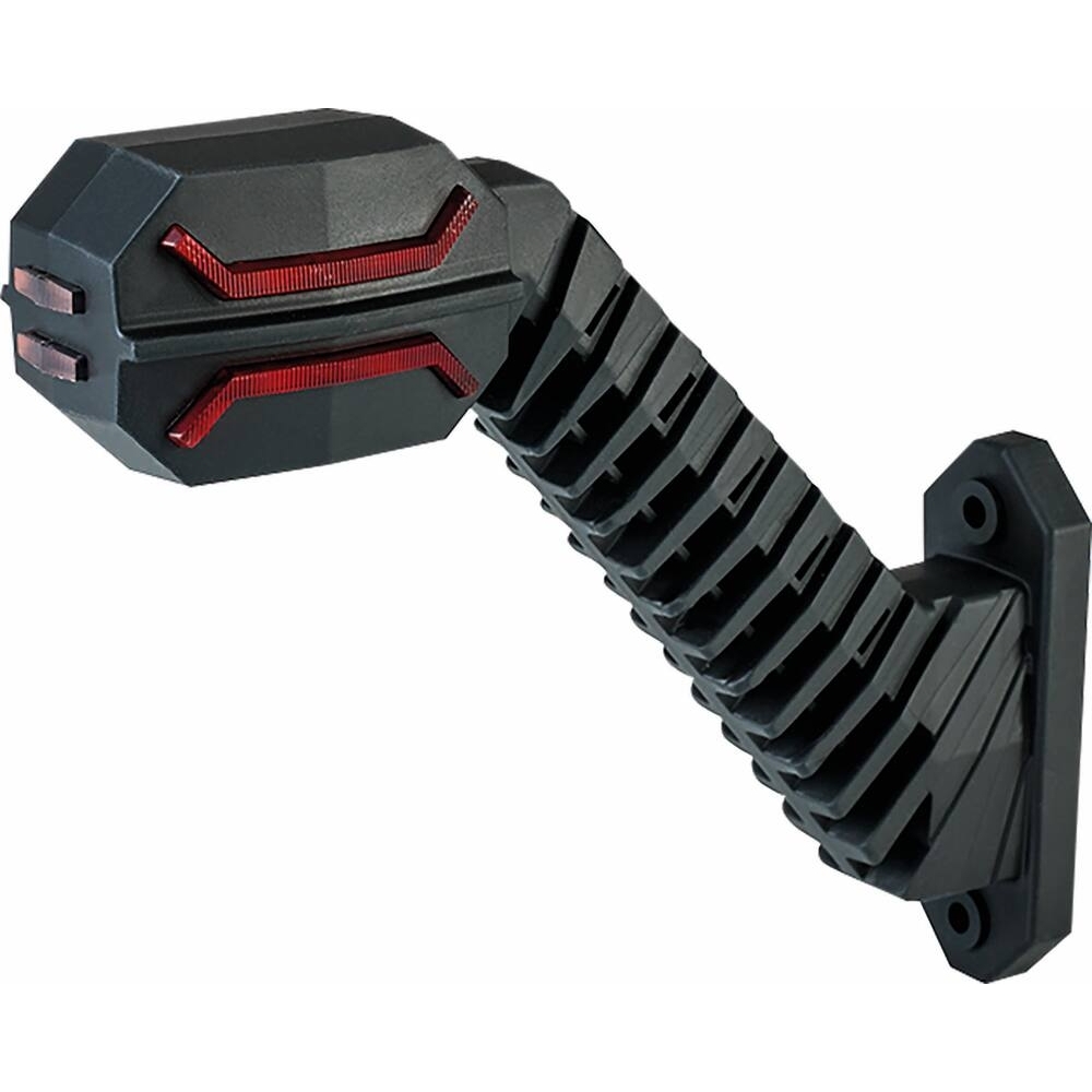 Feu de gabarit LED 12/24V rouge/blanc/orange déporté coudé 200mm - côté gauche - SODIFLASH - 79841