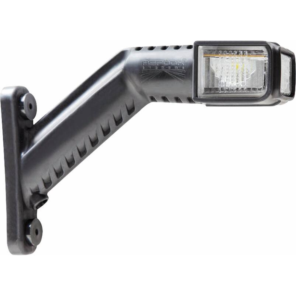 Feu de gabarit LED 12/24V droit rouge/blanc/orange déporté incliné 176mm ASPOCK - 79892