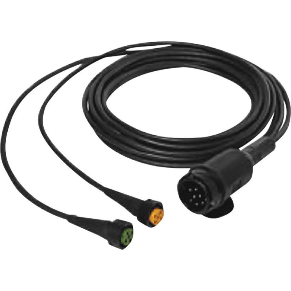 Faisceau électrique fiche 13 plots connecteur 5 plots jaune et vert ASPOCK - 79977