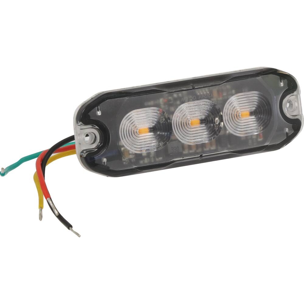 Feu de pénétration 3 LED 12/24V orange extra plat SODIFLASH - 79978