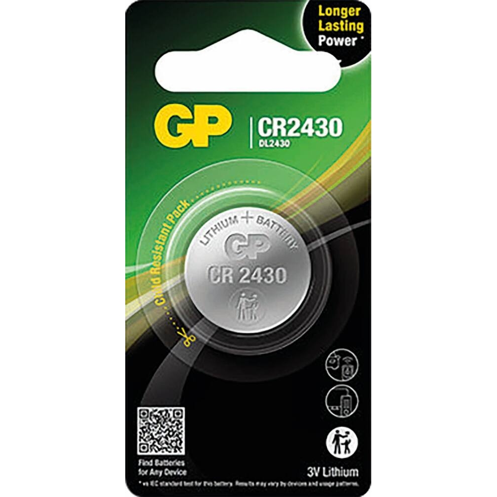 Pile bouton CR2430 lithium GP - 81255