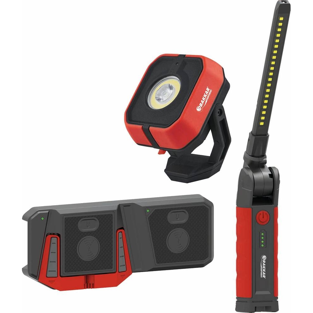 Pack éclairage à induction - Lampe de poche carrée, baladeuse et chargeur DRAKKAR - 82385