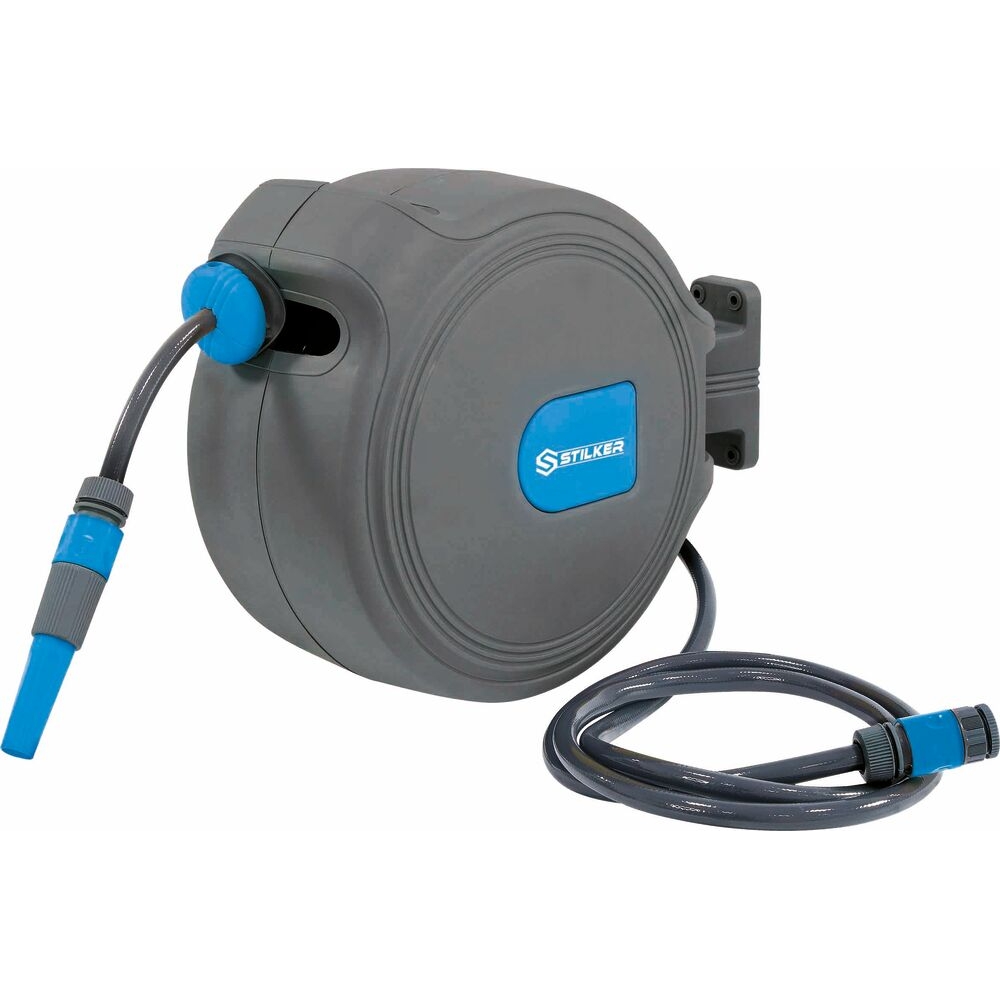 Enrouleur automatique orientable de tuyau d'eau 20m+2m Ø 11mm STILKER - 83200