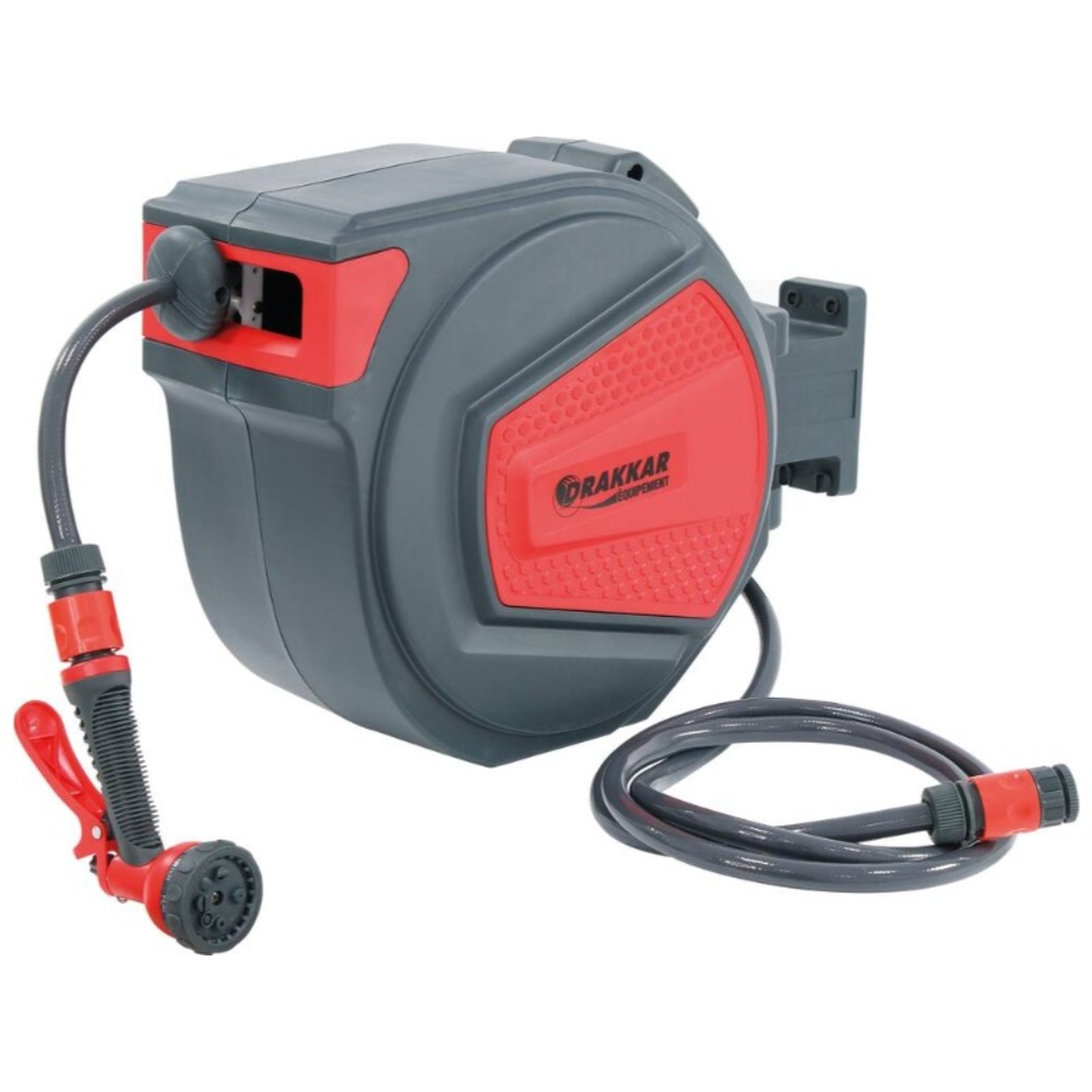 Enrouleur automatique de tuyau d'eau 20m + 2m - 1/2