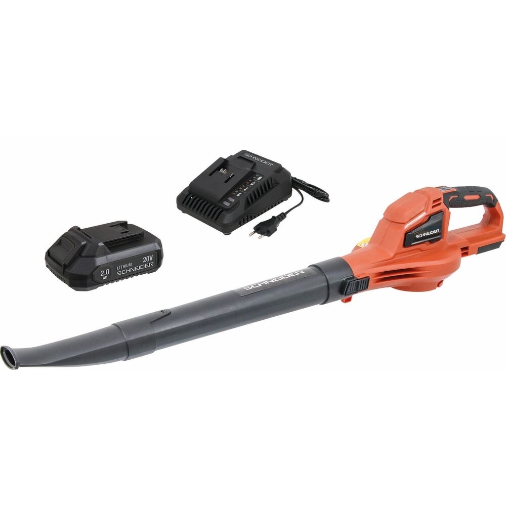 Souffleur de feuilles sur batterie 20V - 242 m³/h - batterie 2Ah - chargeur 3A - SCHNEIDER ELECTRO - 83501
