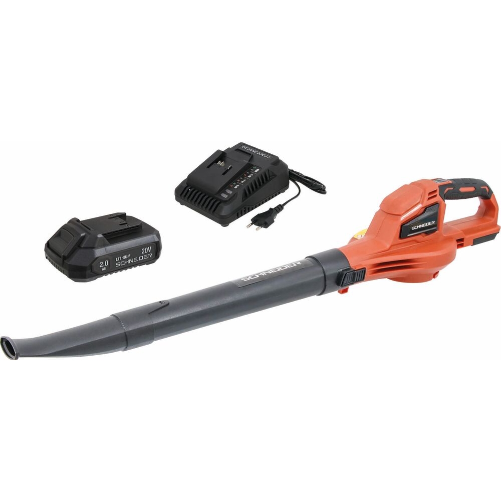 Souffleur de feuilles sur batterie 20V - 242 m³/h - batterie 2Ah - chargeur 3A SCHNEIDER ELECTRO - 83501