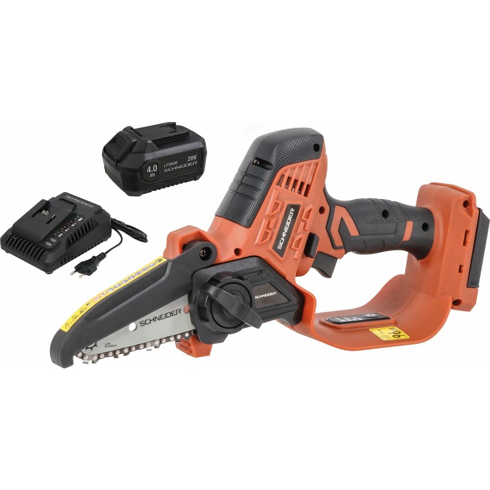 Élagueuse sur batterie 20V - Guide 10cm - batterie 4Ah - chargeur 3A SCHNEIDER ELECTRO - 83545