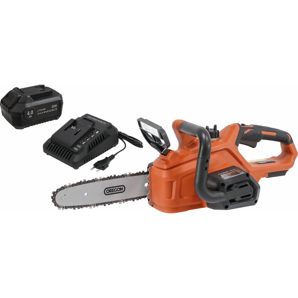 Tronçonneuse sur batterie 20V - Guide 25cm OREGON - batterie 4Ah - chargeur 3A - SCHNEIDER ELECTRO - 83564