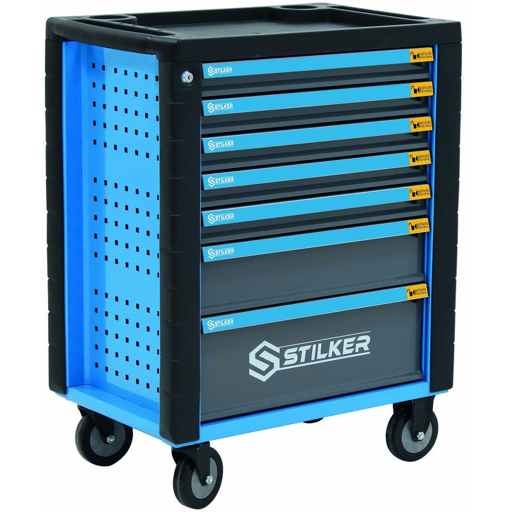 SERVANTE D'ATELIER 7 TIROIRS COMPOSÉE DE 273 OUTILS - MODULES MOUSSE - STILKER - 83953