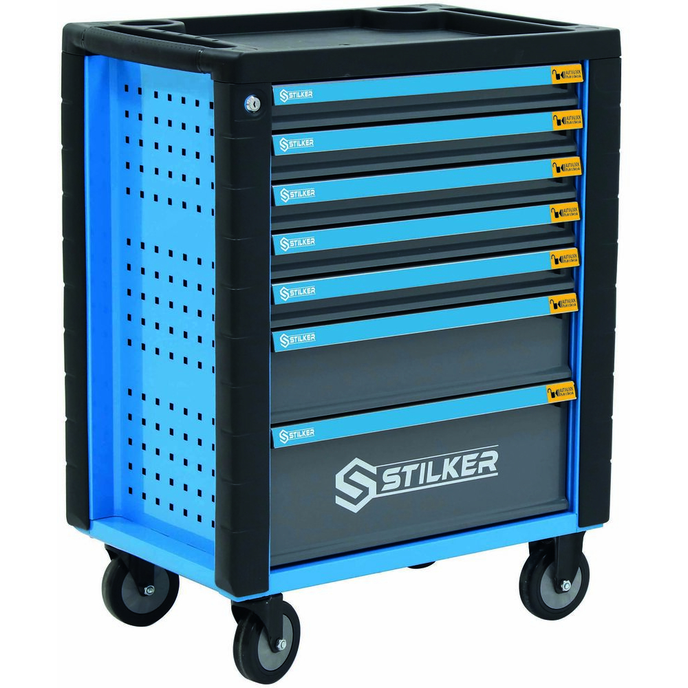 Servante d'atelier 7 tiroirs composée de 273 outils - modules mousse STILKER - 83953