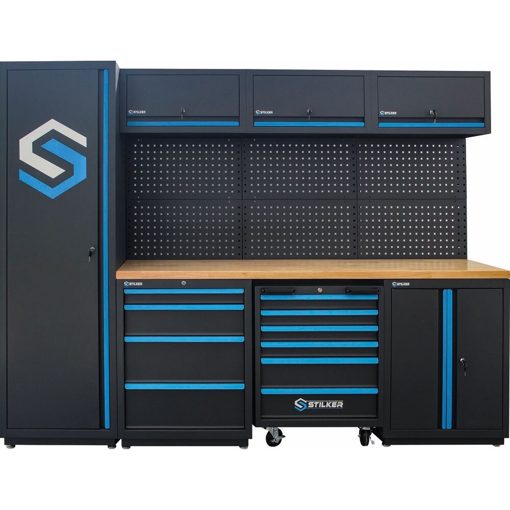 Mobilier d'atelier 4 éléments plateau bois 38mm - 247 outils - STILKER - 84083