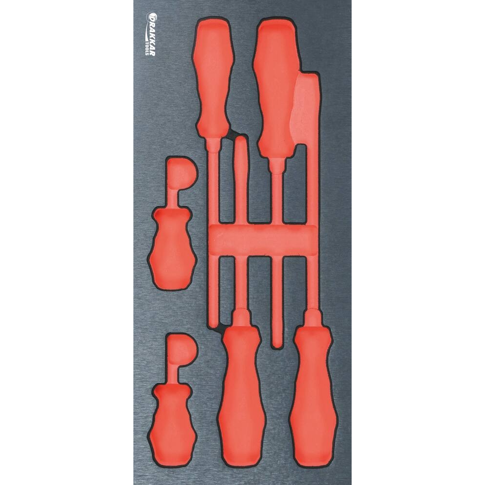 MODULE MOUSSE FINITION METAL VIDE TOURNEVIS PLAT - DRAKKAR TOOLS - 84206