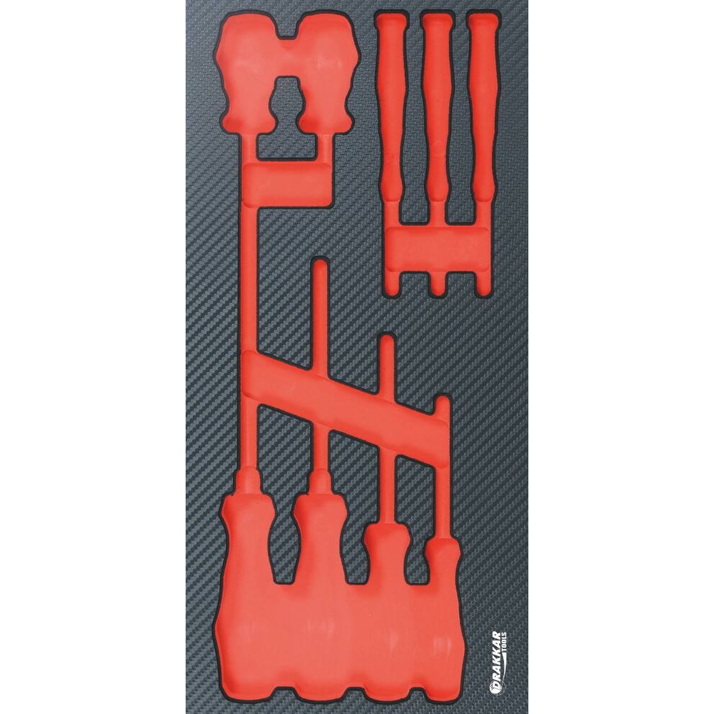 Module mousse vide - finition carbone pour tournevis Phillips DRAKKAR TOOLS - 84207