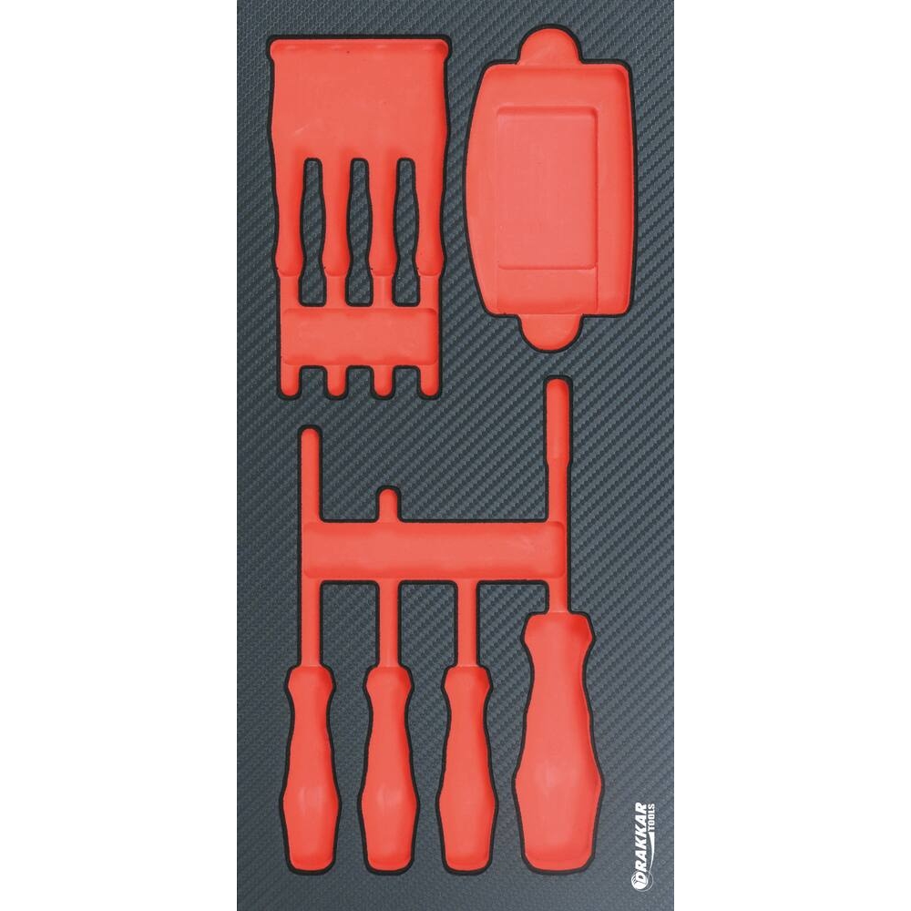 Module mousse vide - finition carbone pour tournevis électricien - porte embout DRAKKAR TOOLS - 84209