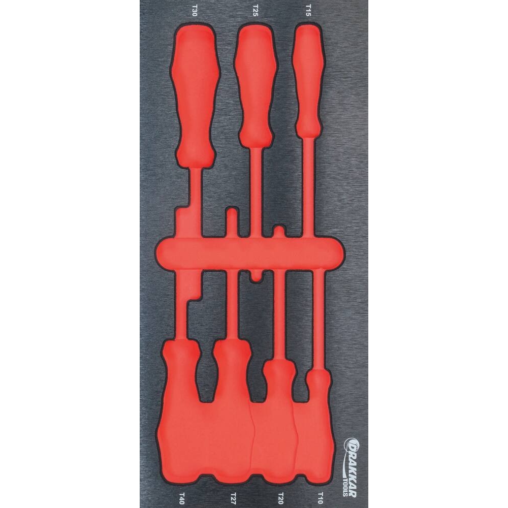 Module mousse vide - finition métal pour tournevis Torx DRAKKAR TOOLS - 84214