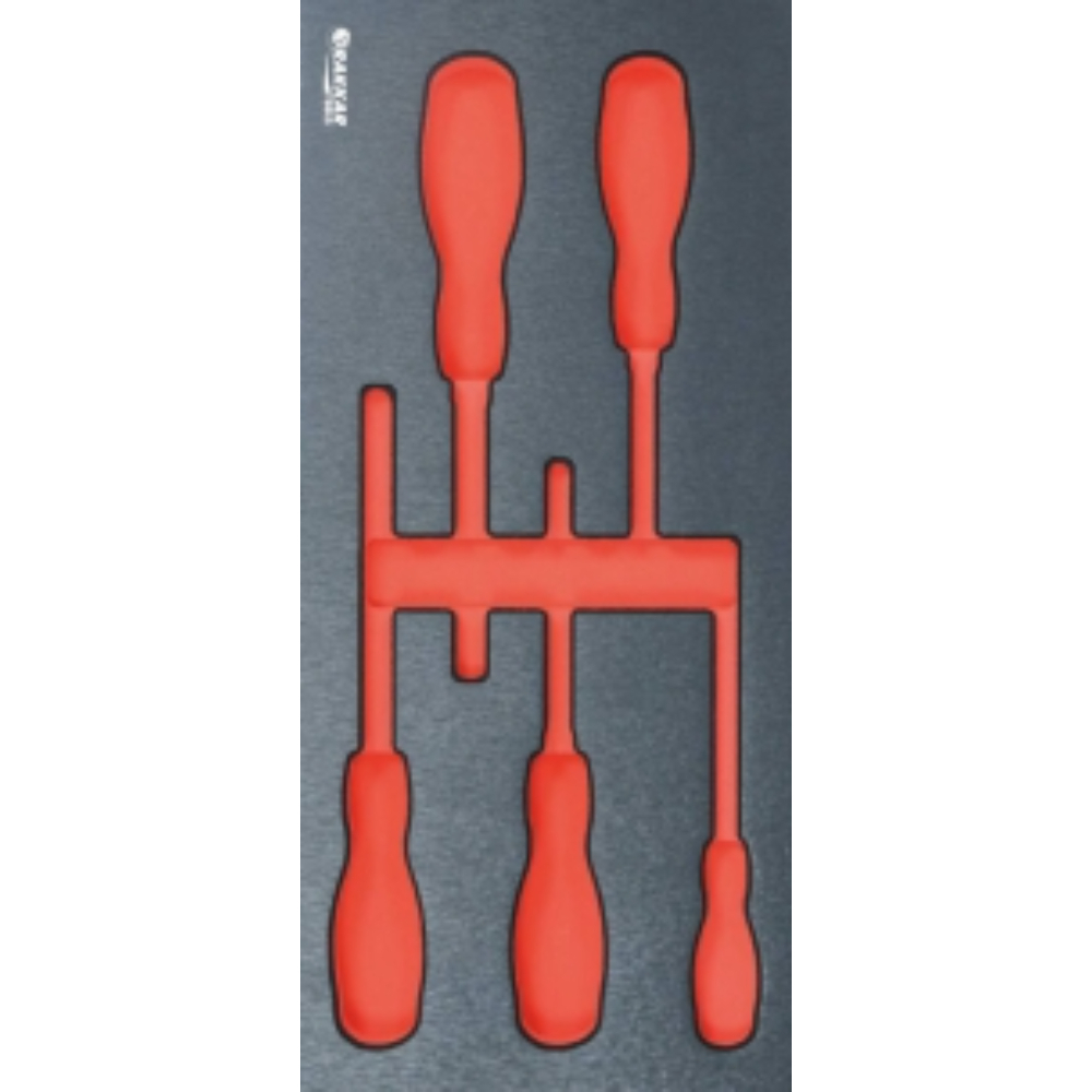 MODULE MOUSSE FINITION METAL VIDE TOURNEVIS ELECTRICITE ISOLE - DRAKKAR TOOLS - 84218