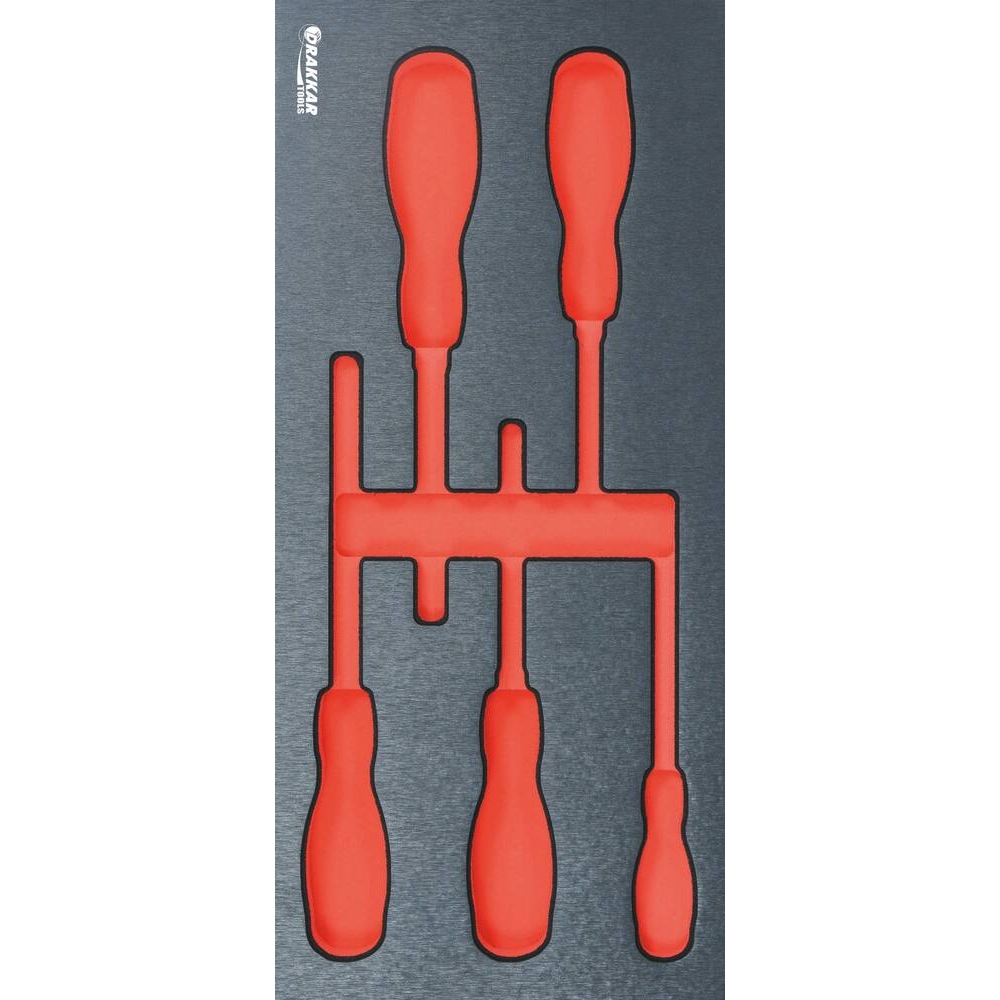 Module mousse vide - finition métal pour tournevis électricité isolé DRAKKAR TOOLS - 84218